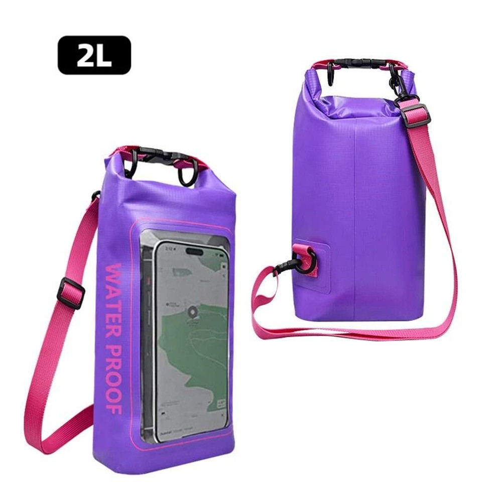 Touch Screen Transparent Dry Bag Backpack 2L And 5L 12