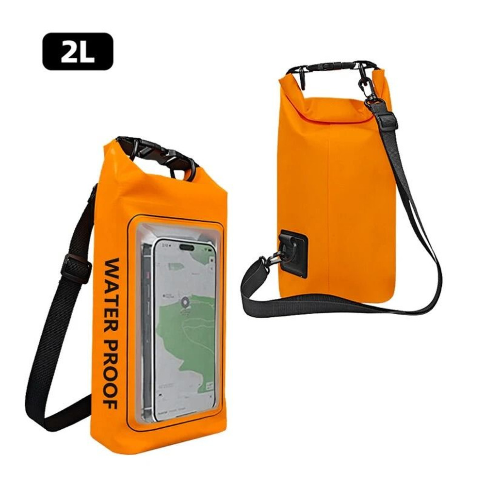 Touch Screen Transparent Dry Bag Backpack 2L And 5L 15