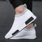 Men Casual Canvas Tooling Walking Sneakers Plus Size White 0