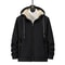 Men Fleece Hoodie Winter Thick Warm Sweatshirt With Zipper And Hooded Cardigan Jacket 0