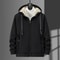 Men Fleece Hoodie Winter Thick Warm Sweatshirt With Zipper And Hooded Cardigan Jacket 2