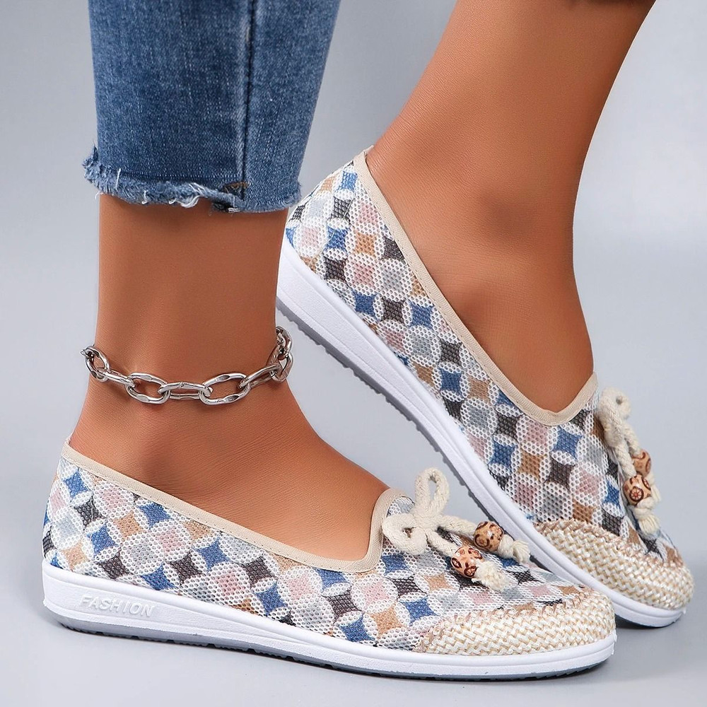 Women Summer Breathable Mesh Flat Casual Sneakers 4