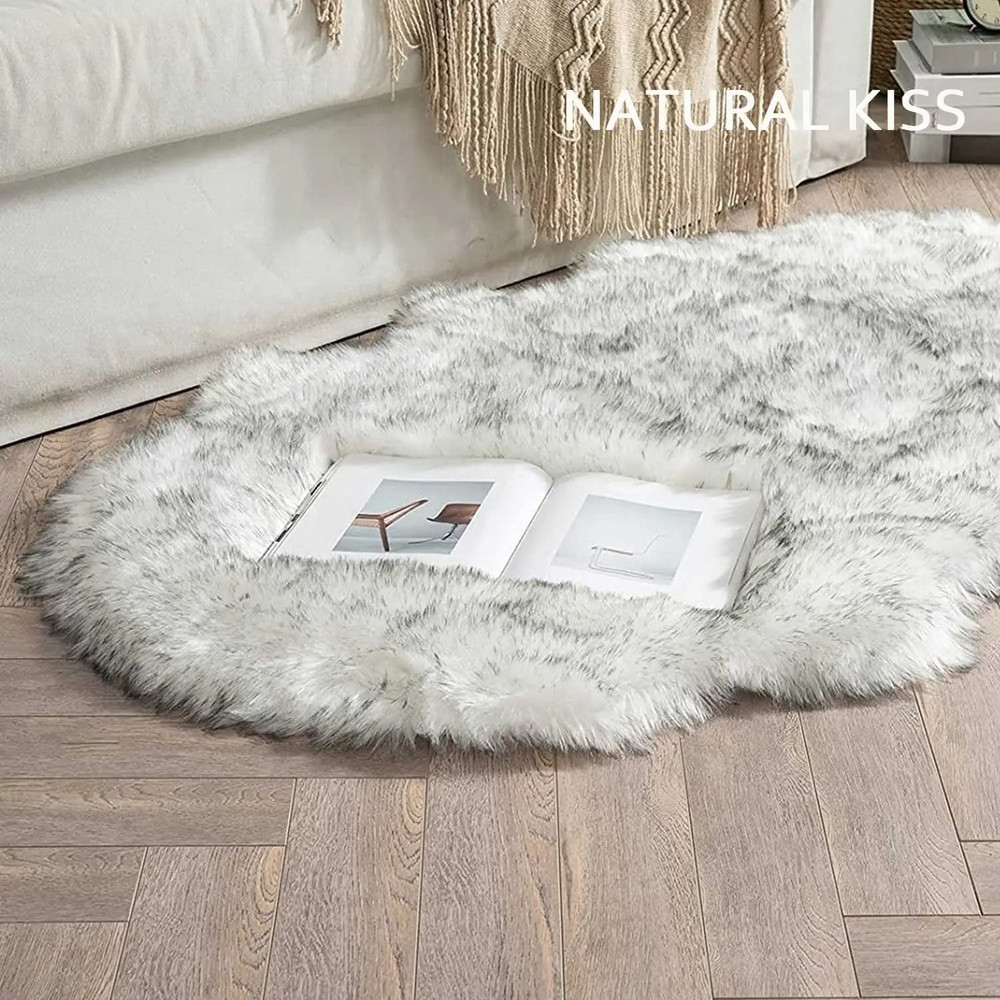 Faux Sheepskin Fur Soft Carpet Washable Fluffy Rug For Floor Or Furniture 13