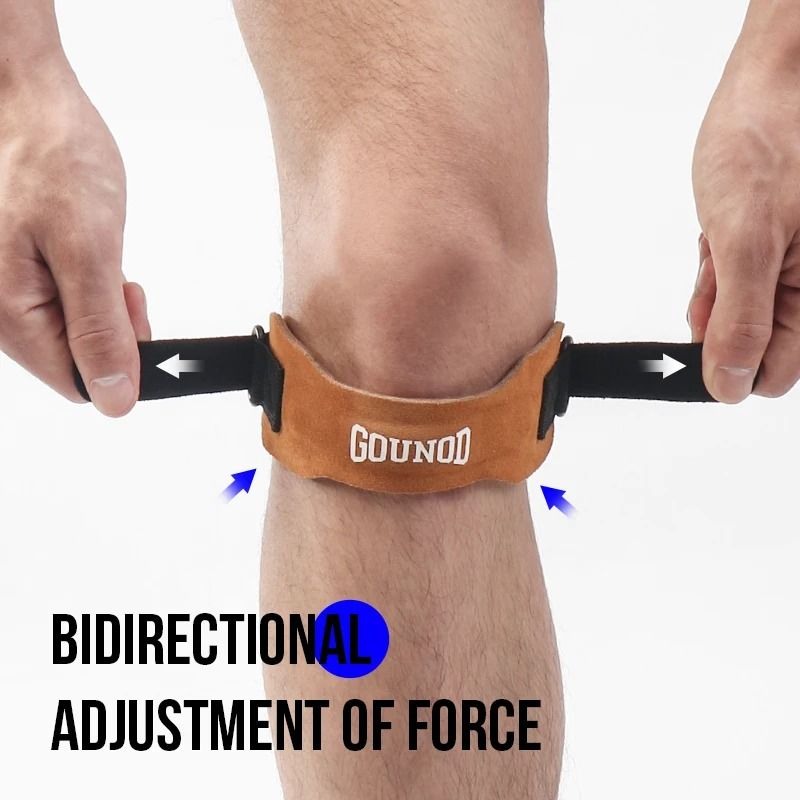 Pressurized Cowhide Patella Belt Sports Knee Pad For Running And Fitness 3