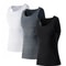 3 Pack Mens Compression Vest Quick Dry Body Shaper Undershirts Sleeveless Baselayer Tank Tops 0