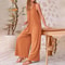 Womens Loose Strap Jumpsuit Romper With Wide Leg Trousers And Sleeveless Boat Neck Design 9
