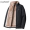 Mens Windproof Warm Fleece Jacket Winter Outdoor Coat 0