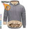 Mens Sherpa Lined Pullover Hoodie Fleece Sweatshirt 0