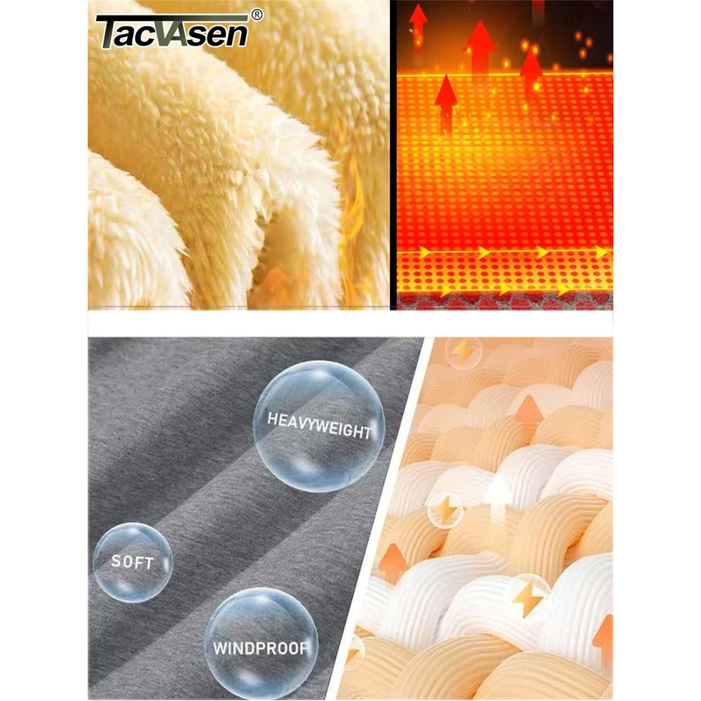 Mens Sherpa Lined Pullover Hoodie Fleece Sweatshirt 5