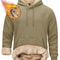 Mens Sherpa Lined Pullover Hoodie Fleece Sweatshirt 9