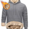 Mens Sherpa Lined Pullover Hoodie Fleece Sweatshirt 12