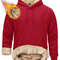 Mens Sherpa Lined Pullover Hoodie Fleece Sweatshirt 14