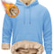 Mens Sherpa Lined Pullover Hoodie Fleece Sweatshirt 15