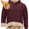 Mens Sherpa Lined Pullover Hoodie Fleece Sweatshirt 17