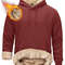 Mens Sherpa Lined Pullover Hoodie Fleece Sweatshirt 6