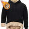 Mens Sherpa Lined Pullover Hoodie Fleece Sweatshirt 7