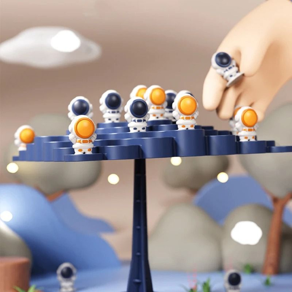 Kids Balance Tree Board Game Astronaut  Frog Themed Stack  Balance Toy 3