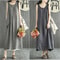 Womens 2024 Summer Loose Sleeveless O Neck Maxi Dress 0