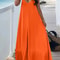 Plus Size Womens V Neck Suspender Dress Casual Summer Solid Color 2