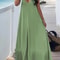 Plus Size Womens V Neck Suspender Dress Casual Summer Solid Color 5