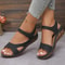 Womens Casual Low Heel Wedge Sandals Comfortable Summer Footwear 1