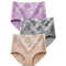 Womens Plus Size High Waist Cotton Panties 3 Pack M To 5XL 9