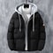 Winter Loose Fit Cotton Puffer Jacket For Men With Hood 1