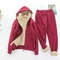 Plus Size Womens Fleece Lined Thickened Sportsuit Loose Fit 2 Piece Set 7