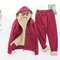 Plus Size Womens Fleece Lined Thickened Sportsuit Loose Fit 2 Piece Set 7