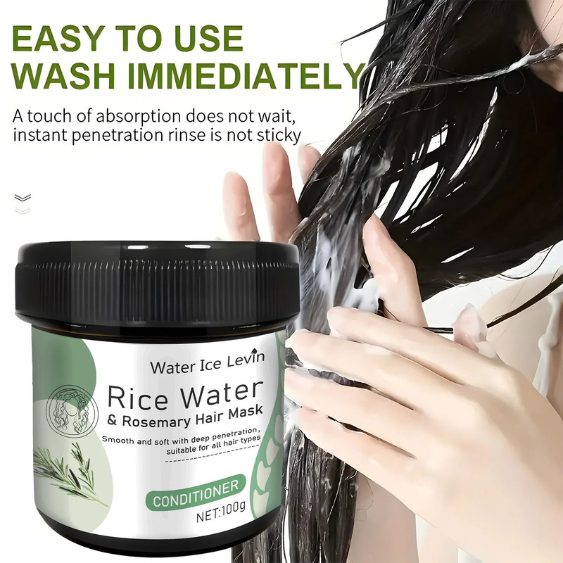 Rice Water Hair Mask For Repairing Damaged And Frizzy Hair With Deep Scalp Nourishment 2