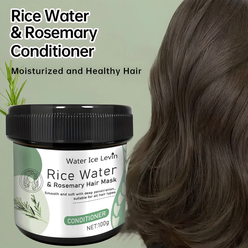 Rice Water Hair Mask For Repairing Damaged And Frizzy Hair With Deep Scalp Nourishment 5