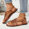 Trendy Cross Sandals Summer Casual Solid Color Flat Anti Slip Beach Sandals For Women 3