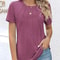 Women V Neck Puff Pleated Summer Tunic Blouse Casual Work Top 10