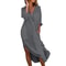 Shirt Dress For Women Linen Cotton Clothing Oversized Pure Long Midi Dress 8