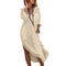Shirt Dress For Women Linen Cotton Clothing Oversized Pure Long Midi Dress 6