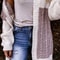 Womens Gradient Knit Cardigan Sweater Long Sleeve Warm Winter Coat 1