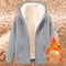 Womens Solid Color Thick Fleece Zip Up Hoodie With Pockets 14