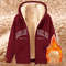Womens Solid Color Thick Fleece Zip Up Hoodie With Pockets 18