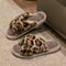 Mens Leopard Print Slide Slippers Breathable Open Toe House Shoes With Non Slip Soft Sole 3