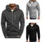 Mens Slim Fit Zipper Hooded Sweatshirt Lightweight Casual Sports Jacket 0