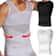 Mens Breathable Compression Tummy Control Undershirt Slimming Body Shaper Tank Top For Workout And 0