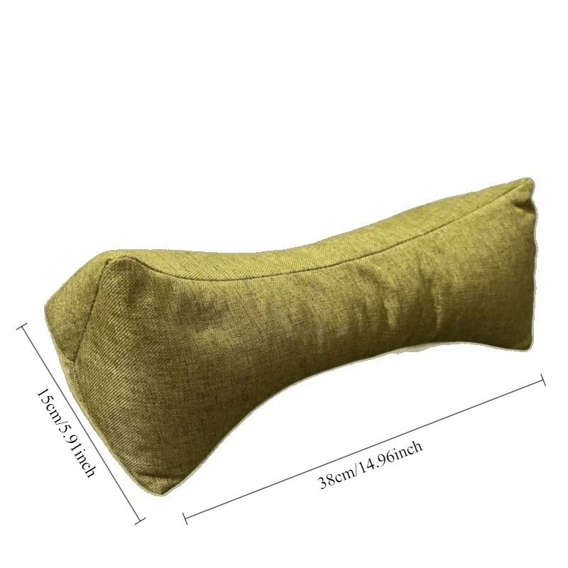Natural Buckwheat Hull Cervical Pillow Triangular Neck Support For Traction Stretching And Fatigue 5