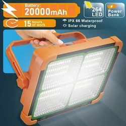 led reflector floodlight usb rechargeable solar camping lantern for outdoor use