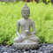 Zen Inspired Solar Buddha Statue For Outdoor Garden And Entryway Decor 3