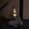 Zen Inspired Solar Buddha Statue For Outdoor Garden And Entryway Decor 5