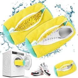machine washable shoe washing and drying bag with adjustable strap