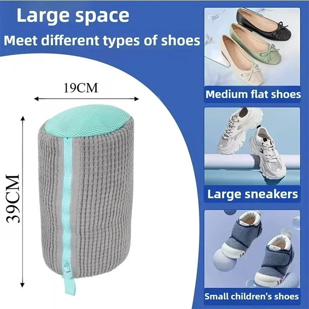 Machine Washable Shoe Washing And Drying Bag With Adjustable Strap 7