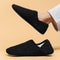 Mens Soft Soled Fleece Slippers Lightweight Casual Non Slip Indoor Shoes 2