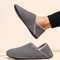 Mens Soft Soled Fleece Slippers Lightweight Casual Non Slip Indoor Shoes 7