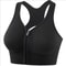 Womens Front Zipper Fitness Sports Bra Yoga Gym Top 6